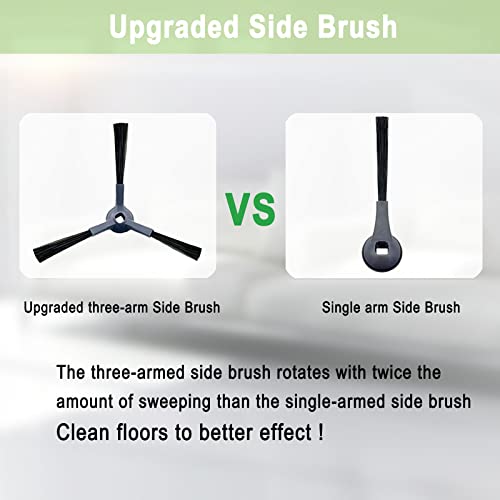 Accessories Kit for Shark IQ RV1001AE AV911S EZ AV1010AE RV1000 RV1001 AV970 AV993 AV1002AE,1 Main Brush,3 Filter,6 Side Brushes,1 Pre Filter,1 Filter&1 Pre-Motor Foam&Felt Filter - color: 1+3+6+2+1+1+1 Pack