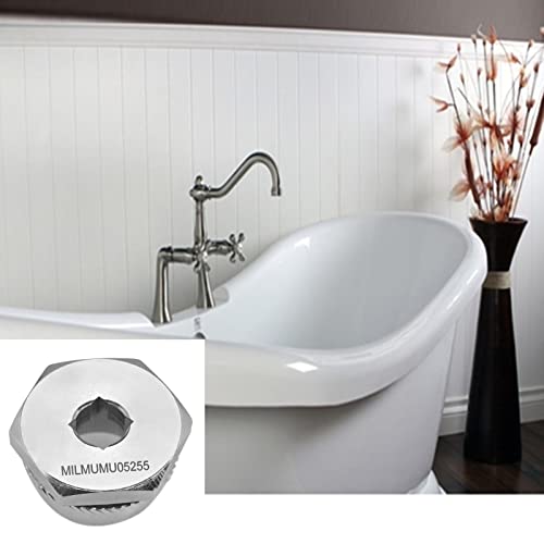 MILMUMU Compatible with Tub Drain Extractor-Removes One and a Half Inch Old or Stubborn Tub Drains （ 05255 1.5" ） - color: Chrome