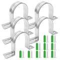 Dust Collection Hose and Pipe Holder Adjustable Hangers Bracket, Don’t Broken Like Plastic After Long Time, Durable Spray Iron, 5 PCS (Sliver, 2-1/2 Inch) - color: Sliver, size: 2-1/2 Inch