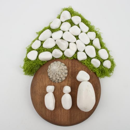 40 lbs White Polished Landscape Stones, 0.5-1 Inch Decorative Rocks for Gardens, Pathways, Pots, Vase Fillers, Aquarium Decoration, Glass Containers, and Yard Borde (Pure White, Weight: 40 LB) - color: Pure White, size: Weight: 40 LB