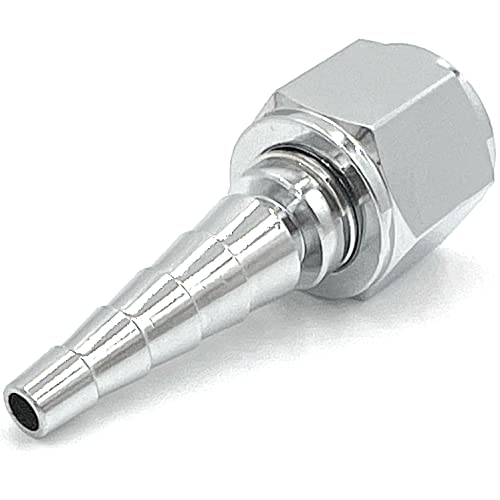 1pk Metal Oxygen Tubing Swivel Nipple Christmas Tree Connector (Pack of 5) - size: 0.25 Inch (Pack of 5)