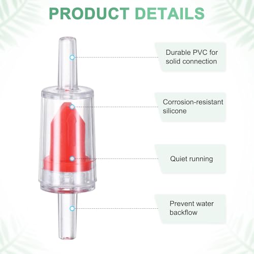 M METERXITY 1-Set Aquarium Air Valve, for 3/16" Airline Tubing PVC Aquarium with L-Shape Air Control Valves Check Valves for Fish Tanks/Aquaculture, Regulators Air Pump Adjustable [Blue, Red] - color: Blue, Red