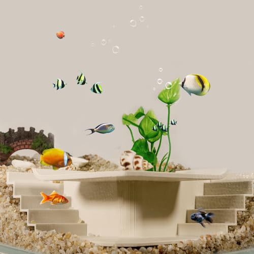 Aquarium Undergravel Fish Tunnel Cave (White, Style 1) - color: White, style: Style 1