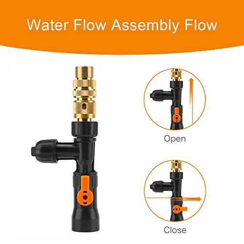 hygger Metal Aquarium Water Changer Replacement Parts, Faucet Nozzles Connectors (Metal) - size: Metal