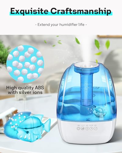 Leemone Humidifier Cleaning Fish for Humidifiers & Fish Tanks, 10 Pack Humidifier Cleaner, Purifies Water, Reduces Scale - color: Fish-10p Colorful