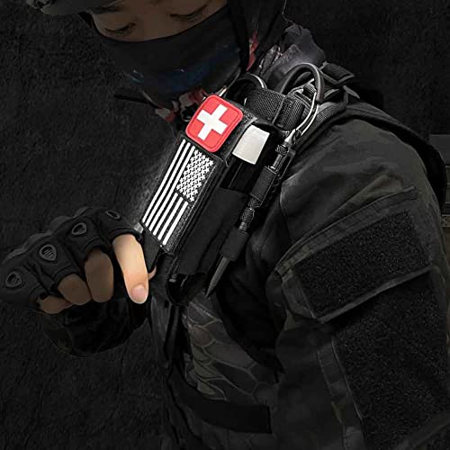 Upgrade 1000D Laser Cut Molle Tourniquet Holder, Heavy Duty Tactical Molle Tourniquet Pouch Holder - color: Pouch-Tan
