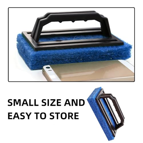 Large Area Fish Tank Cleaning Brushes, 2 Pcs, Aquarium Glass Algae Scrapers, 2 Pcs Kitchen Dishwasher Sponges