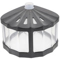 WOONEKY Mini Desktop Fish Bowl Aquarium with Lid, Portable Small Goldfish Tank, Plastic Betta Breeding Box for Turtle and Insect Housing