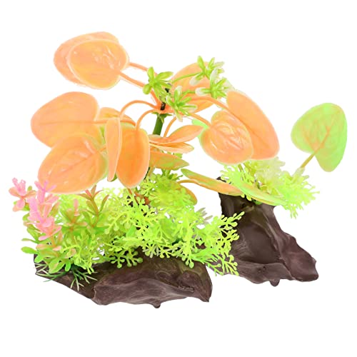 MERRYHAPY Desktop Aquarium Grass Realistic Fake Plant Decor for Fish Tank for Aquatic Landscapes Natural Style Aquarium Accessories