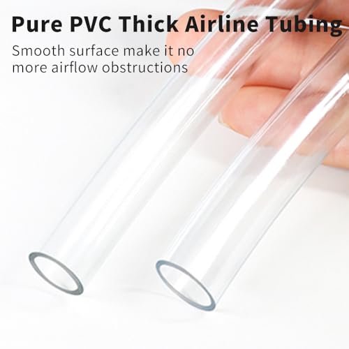 Fish Tank Air Tube, Aquarium Tubing 20 Feet Airline Tubing, Standard 3/16” Air Hose for Fish Tank Air Pump, Hydroponics, Pond