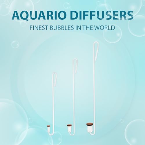 Aquario Neo CO2 Aquarium Diffuser - CO2 Diffuser Aquarium Kit, CO2 Diffuser for Aquarium Plants, CO2 System for Aquarium - Curved Original Diffuser, Medium - size: Medium