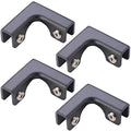 jinyatu 4Pcs Glass Clamp Square Glass Frame 90 Degree Corner L Shape Glass Connector Clip Holder for Rimless Aquarium Shower Door Cube Glass Panel Fixing (Max Clamp 7mm thick) - size: Max Clamp 7mm thick