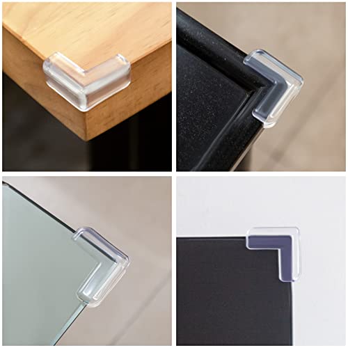 20 Pack Table Corners, Corner Guards, Clear Corner Protectors, Corner Protectors, Baby Proof Corner Guards Stop Child Head Injuries Tables, Furniture & Sharp Corners Baby Proofing (L-Shaped) - color: 20 Pack Corner Guards