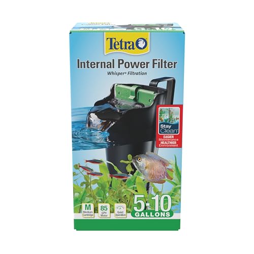 Tetra Whisper Internal Power Filter, Medium Bio-Bag Filter Cartridges, 3-Stage Filtration, 5-10 gal - size: 5 - 10 Gallons