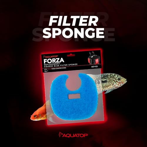 Aquatop RCP-FZ3 Coarse Blue Filter Sponge – Fits FZ3 Canister Filters – Enhanced Filtration – Traps Large Dirt – Easy to Install - size: FZ3