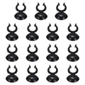 Aquarium Suction Cups, Fish Tank Suction Cups Clips Airline Tube Holders Clamps (Plastic, 15Pcs, Black) for 0.7" Fish Tank Airline Tubing Binding Moss Shrimp Nest, 17x30MM - color: Black, size: 17x30MM