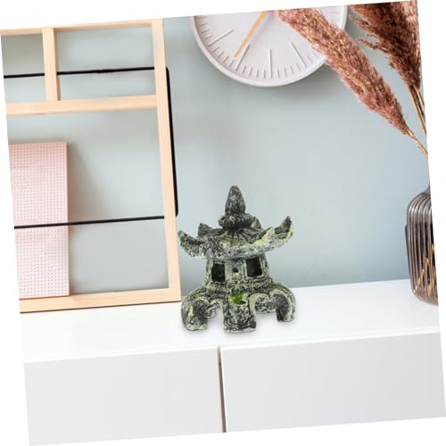 Toddmomy Tower Landscape Decor Resin Ornament for Aquarium Decoration Lifelike Resin Tower Desktop Decor Approx Home Ornament and