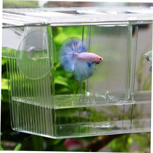 LIOOBO Fry Isolation Tank Aquarium Fish Net Incubation Container for Fish Safe Fry Box