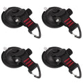 Heavy Duty Suction Cup Hooks, Car Camping Essentials Tie Down Anchor, Window Hooks, Glass Suction Cups, RV Van Car Awning, SUV Tent, Truck Camping, 4 Pcs