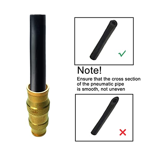 1/2" Tube OD Push-to-Connect Pneumatic Fittings Set - DOT Air Brake Line Fittings, 5pcs Air Hose Quick Connect Fittings - color: DOT Air Fittings Union, size: 1/2 Inch