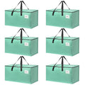 Moving Bags Heavy Duty Mint Green – Large Packing Bags for Moving, Extra Large Storage Totes with Zippers and Handles - color: Mint Green