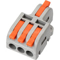 10Pcs Mini Electrical Wire Connectors, DIY Splicing into 4/6/8/9/10 Way Quick Connector Terminal Blocks (1 in 3 Out, Nylon) - style: 1 in 3 out, nylon
