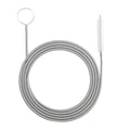 61 Inch Flexible Long Drain Brush, Nylon Stainless Steel Flexible Feeding Tube Cleaning Brush, Elastic Slim Hose Pipe Brushes Auto Sunroof Drain Hole Cleaning Tool for Car Home Fridge (White) - color: White