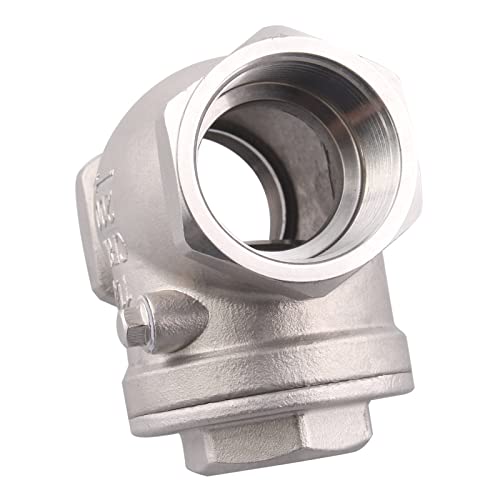 1-1/4 Inch Swing Check Valve - WOG 200 PSI Stainless Steel SS304 CF8M NPT - size: 1.25 Inch, style: Swing