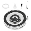 hygger Air Stones for Aquariums, Transparent Acrylic Fish Tank Bubbler Kit with Air Tube, Ultra Silent Bubble Stone Super-High Dissolved Oxygen Diffuser for Aquarium Fish Tank and Hydroponic - size: 1.7 inch