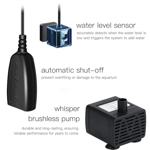 Aquarium ATO, Dual Sensor Upgraded Pro Water refilling Kit, Auto Top Off for Freshwater Saltwater Aquarium, Fish Tank Automatic Top Off System - style: ATO A2