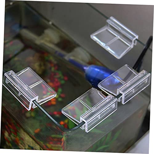 SUPVOX 12Pcs Acrylic Fish Tank Cover Support Bracket Durable Aquarium Rack for Secure Fish Tank Cover Frame Essential Aquarium Accessories