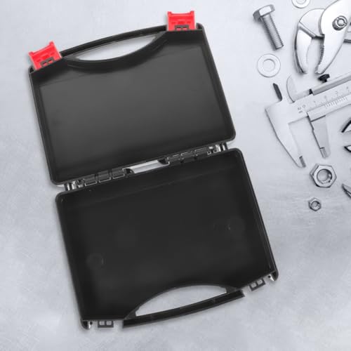 NOLITOY Small Hard Case Toolbox, Portable Plastic Tool Box Organizer with Drop-Resistant Compartments for Hand Tools Storage