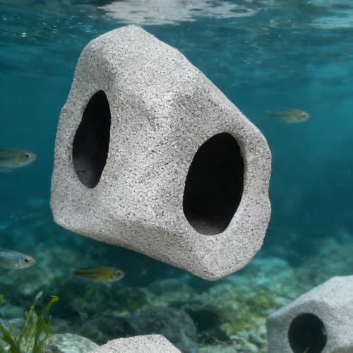 Fish Tank Cave Stone Landscaping Decoration Ornaments Aquarium Cichlid Shelter Hiding Cave Aquarium Accessories Decor Stone