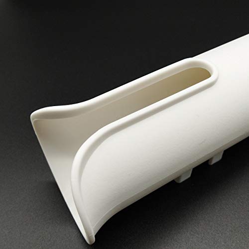 TIHOOD 2PCS Tube Rod Rack - Replacement Parts and Accessories for Tournament, Deep Sea and Trolling Fishing Rod Holder with Screws - color: White