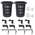 Aquarium Plant Holder, Fish Tank Plant Holder for Underwater Arrangements, Plant Holder for Fish Tank with Hooks and Suction Cups, Plastic Material for Aquatic Environments