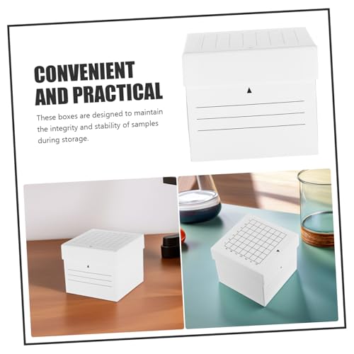 Test Tube Bottle Holder Lab Freezer Bin for Sampling Tube Holder Storage Box Leak Prevention