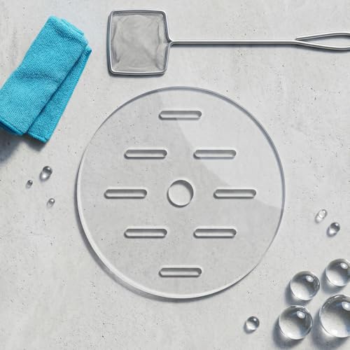 Round Clear Tank Lid - Round Aquarium Lid 3.54" Tank Protective Cover - Replacement Accessories for Fish Bowl Terrarium - size: 9.00X9.00X0.30CM