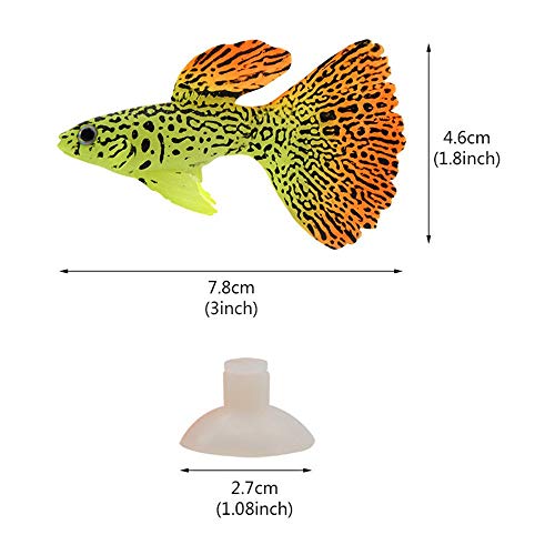 Artificial Faux Fake Gold Fish Glowing Effect Aquarium Fish Tank Decor Floating Ornament CNice and Deft