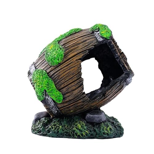 Broken Barrel Aquarium Decoration Art Crafts Figurine for Lawn Yard Garden