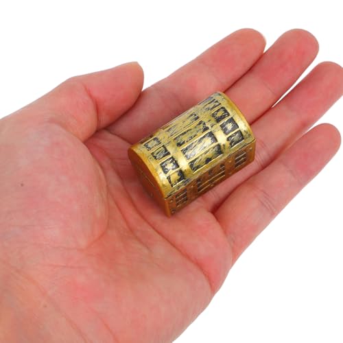 Gadpiparty 10pcs Mini Treasure Chest, Treasure Chest Party Favors, Vintage Jewelry Storage Decorative Mini Box Ornaments Party Centerpiece Favors Desktop Aquarium Decor