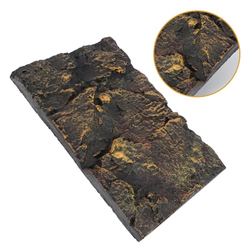 Mipcase 3D Reptile Tank Background Board Aquarium Tank Decoration for Bearded Dragon Decorative Sheet