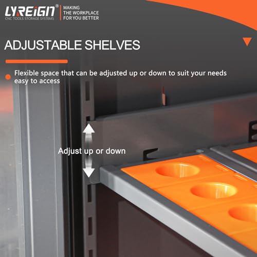 Mass Storage CNC Tool Holder Storage Cabinet, CNC Tool Storage Rack Organizers with Lock, Multi-Purpose CNC Tool Holder Station Suitable for Machinists Workers - size: HSK100-72CAP
