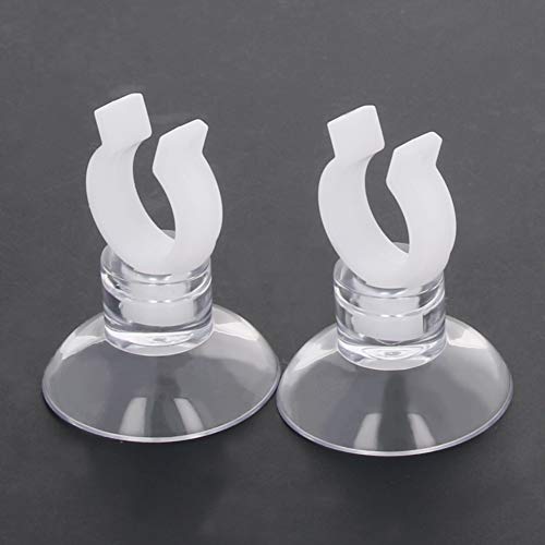 MroMax Aquarium Suction Cup Clips Airline Tubing Hose Heater Clips Clamps Holder for Fish Tank Clear 12mm to 14mm 12Pcs - size: 12pcs 12mm to 14mm