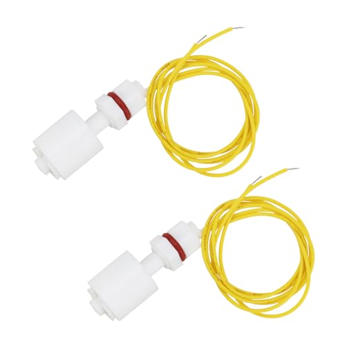 2pcs Float Switch Liquid Level Sensor M8x1.25 Replacement Part AC/DC110V 0.5A Water Level Sensor Suitable for Aquarium Pump Control Liquid Controller
