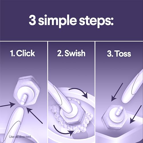 CLOROX Scentiva ToiletWand Toilet Cleaner Refills, Toilet brush, Lavender and Jasmine, 10 Count