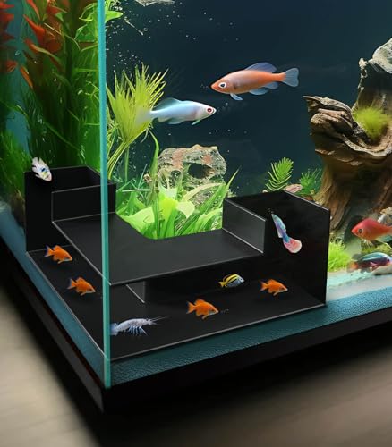 Creative Aquarium Decor - Aquarium Cave Hideout 360° Viewing, Interesting Aquarium Tunnel with 2 Entrances, Fish Tunnel for Aquarium, Shrimp Cave for Aquarium, Fish Tank Decorations Hideout