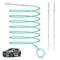 Auto Sunroof Drain Cleaning Tool,197Inch Long Pipe Cleaner for Car,Flexible Tube Cleaning Brush with 2Pcs 7.9inch Cleaning Brush Skinny Pipe Drain Dredge Cleaning Tool for Car Sunroof Wiper Drain Hole - size: 500cm