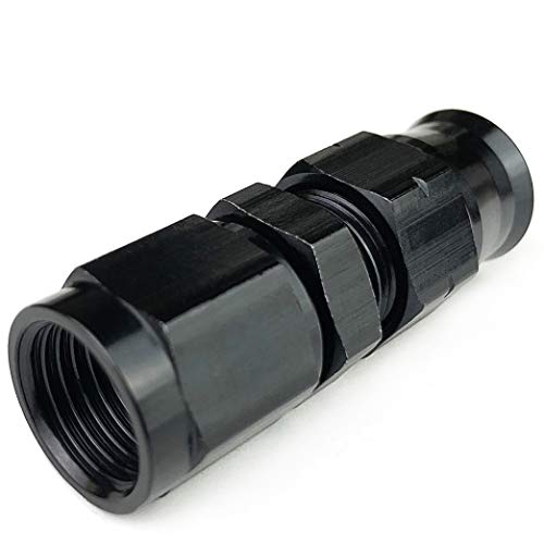 10AN Female to 5/8" Tubing Adapter Fuel Hardline Tube Fitting, 10 AN Female to 5/8 inch Hard Line Connector Aluminum Black Anodized - size: 10AN to 5/8