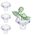 4 PCS Floating Aquarium Plant Holder, Plastic Fish Tank Basket with Floating Rings, Aquatic Pot for Fish Tank Aquaponic Plant Cultivation and Aquascape Decorations