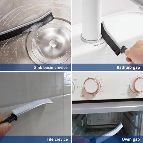 13Pcs Crevice Cleaning Brush Set, Cleaning Brush Tools, Hard Bristle Gap Household Cleaning Products Suitable for Toilets, Kitchens, bathrooms, Cups, Windows